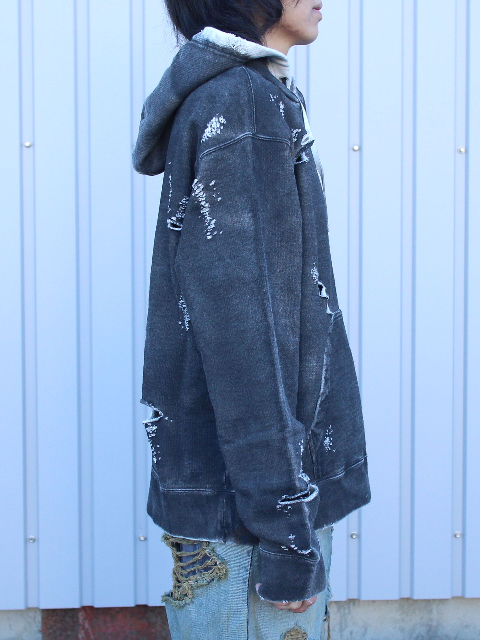 オーバースプレイドフーディー - Over Sprayed Hoodie