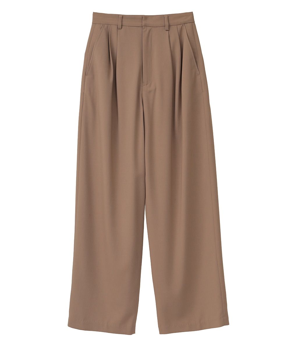 ベーシックタックパンツ - BASIC TUCK PANTS - BEIGE