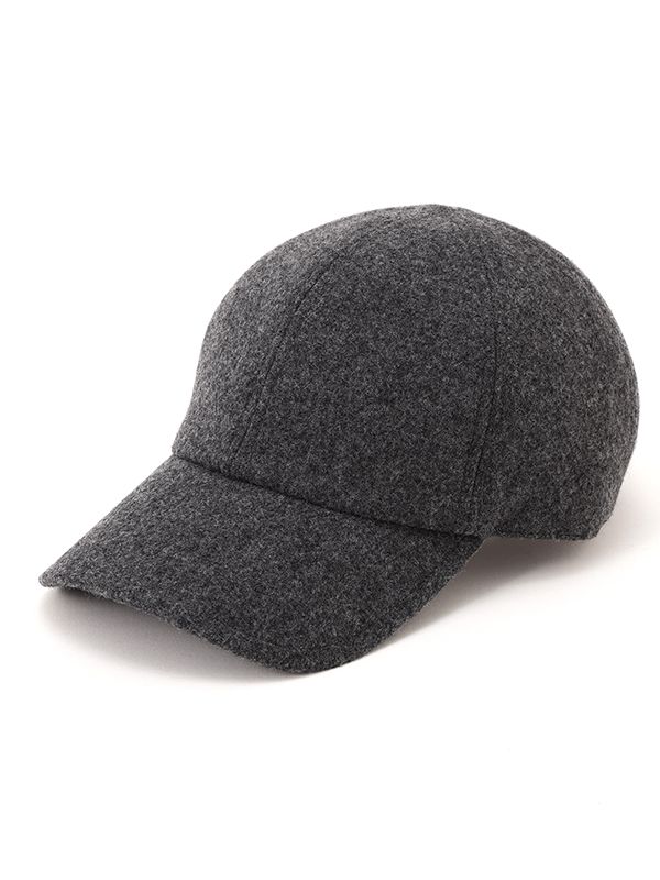 ラムウールメルトン キャップ  (GREY)