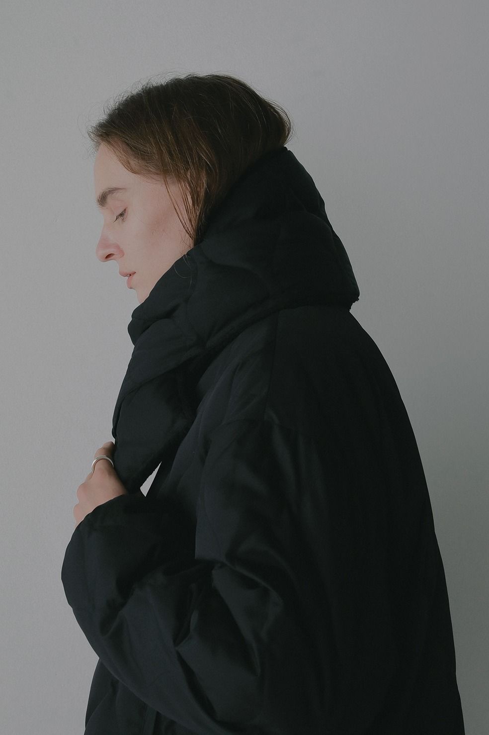 【TAION×MANOF】リバーシブルダウンマフラー - REVERSIBLE DOWN MUFFLER - BLACK