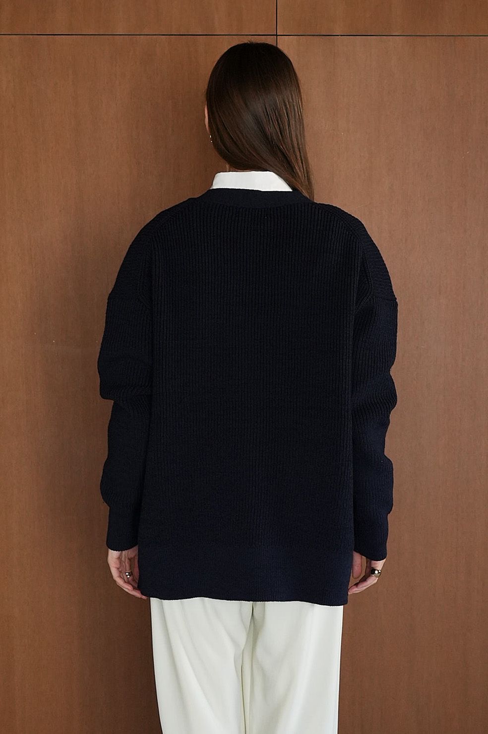 CLANE - BUSTIER SET KNIT CARDIGAN - NAVY - カーディガン CLANE - BUSTIER SET KNIT CARDIGAN - NAVY - カーディガン