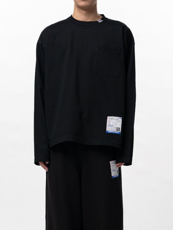 【26SS】 ポケットロングスリーブカットソー - POKET LS TEE - BLACK