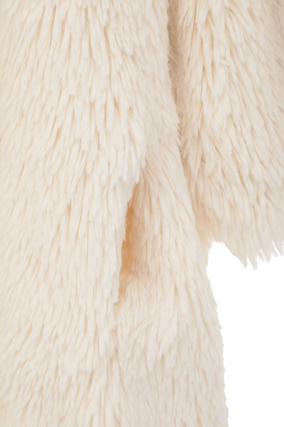 ハーフスリーブファージャケット -  HALF SLEEVE FAKE FUR JACKET (IVORY)