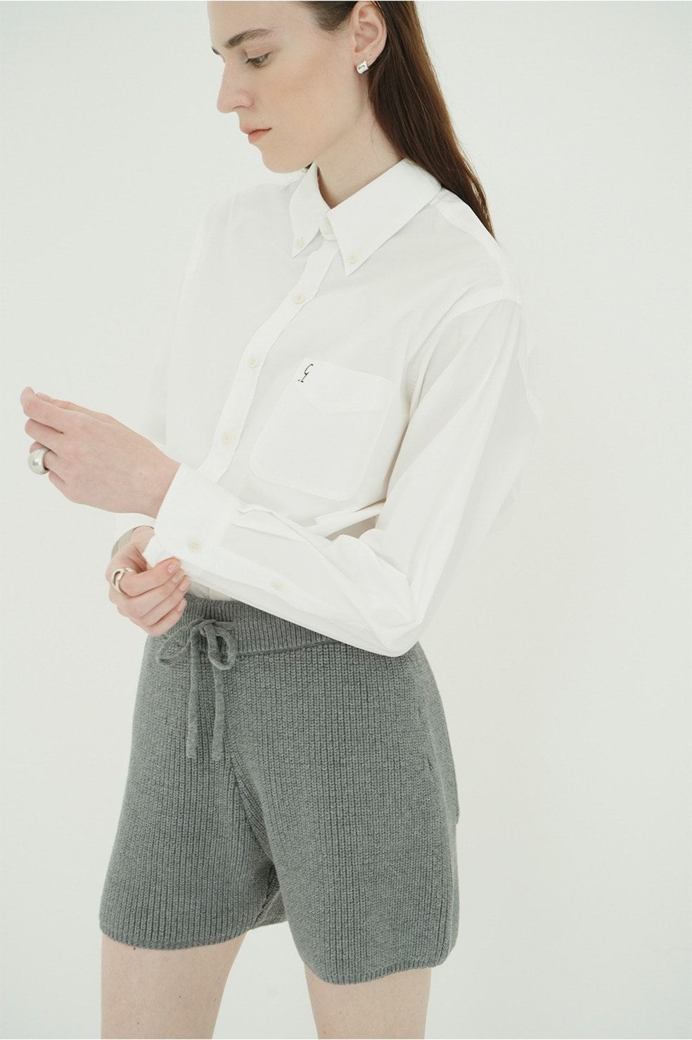 【26AW】 ロゴボタンダウンベーシックシャツ -   LOGO BUTTON-DOWN BASIC SHIRTS （WHITE）