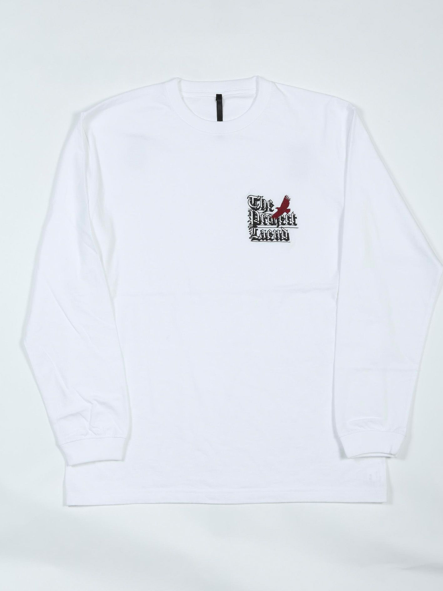 ロゴ刺繍ロングスリーブTシャツ - Embroidery Long Sleeve T Shirt - WHITE