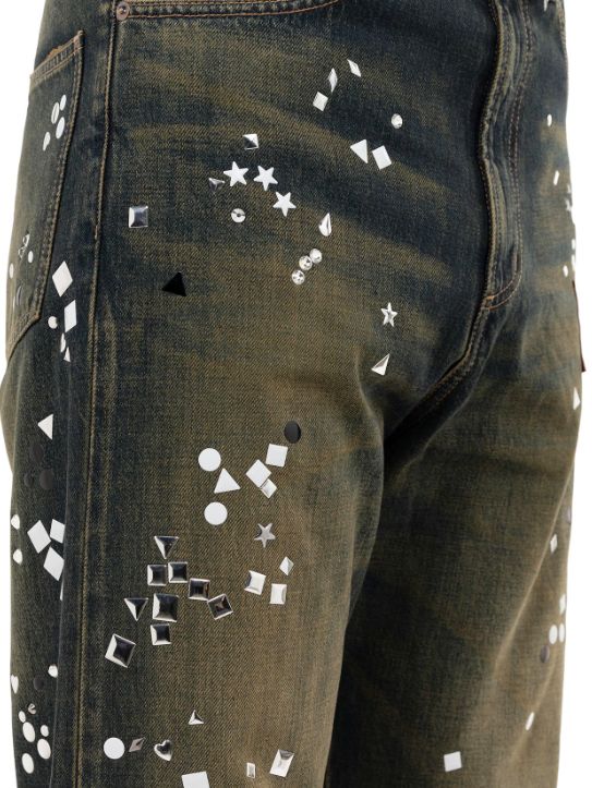 エンベリッシュド ジーンズ - EMBELLISHED JEANS (INDIGO)