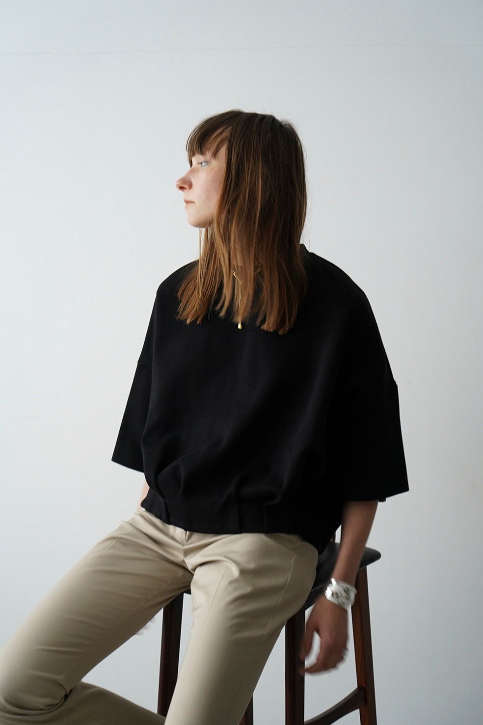 CLANE - タックヘム コンパクト トップス - TUCK HEM COMPACT TOPS