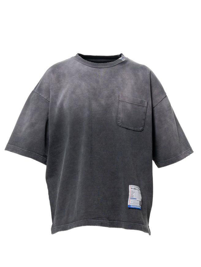 ディストレスト Tシャツ - Sun Faded Like Distressed Pocket T-shirt (BLACK)