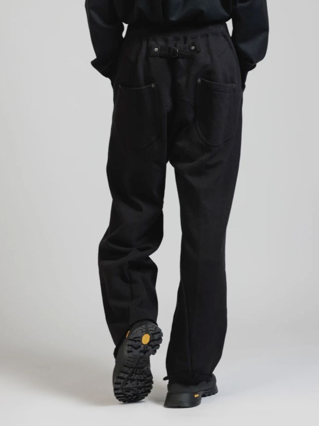 スウェット ワイドパンツ - HEAVY WEIGHT SWEAT WIDE PANTS (BLACK)