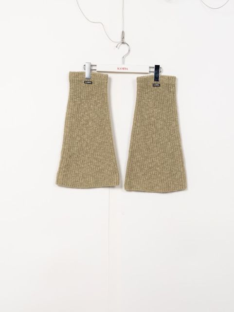 ニットレッグウォーマー - KNIT LEG WARMERS - KHAKI