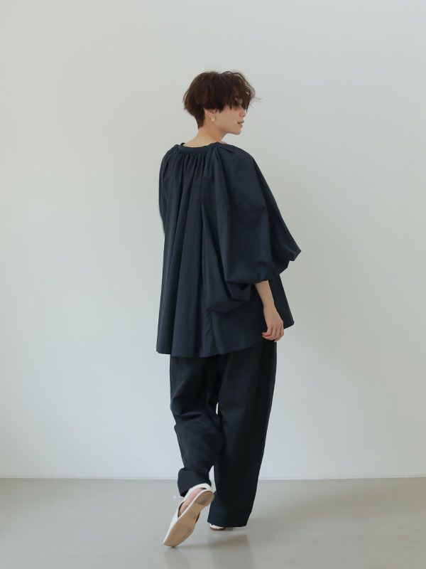 ボリュームスリーブシャツ - NAVY