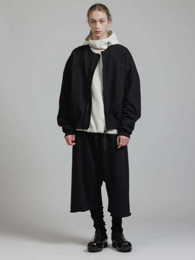 スウェット フライトジャケット - HEAVY WEIGHT SWEAT JACKET (BLACK)