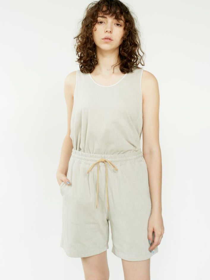 1ミリパイル ルーズショートパンツ - lose short pant  beige