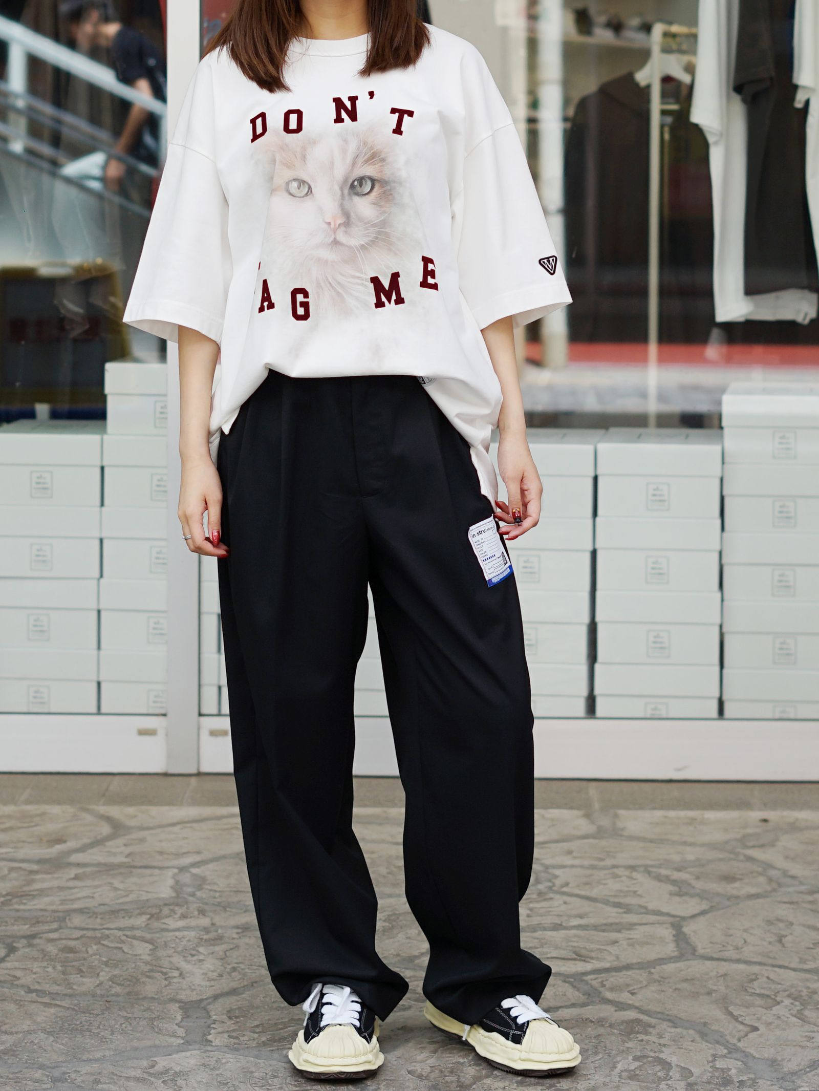 ウォッシャブルウールスラックス パンツ / WASHABELE WOOL PANTS (BLACK)