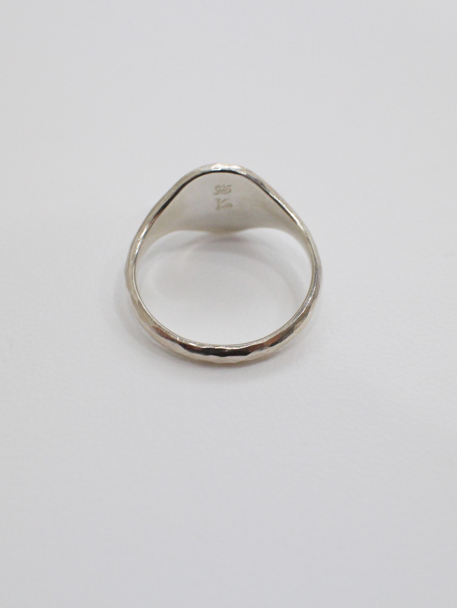 リング シグネット クラシック ハンマード  - signet ring classic hammered - M1003