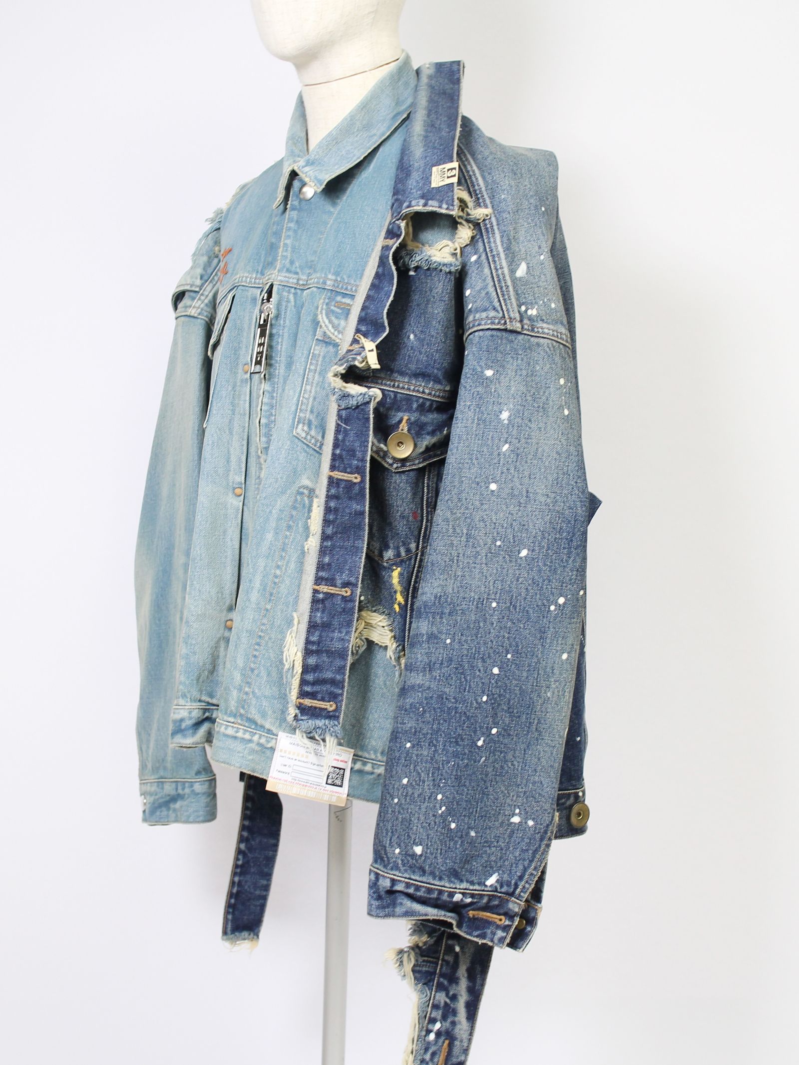 Maison MIHARA YASUHIRO - Draped Denim Jacket - ドレープデニム