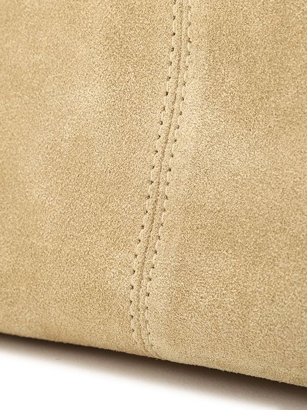Wハンドルスウェードビッグトートバッグ （BEIGE）