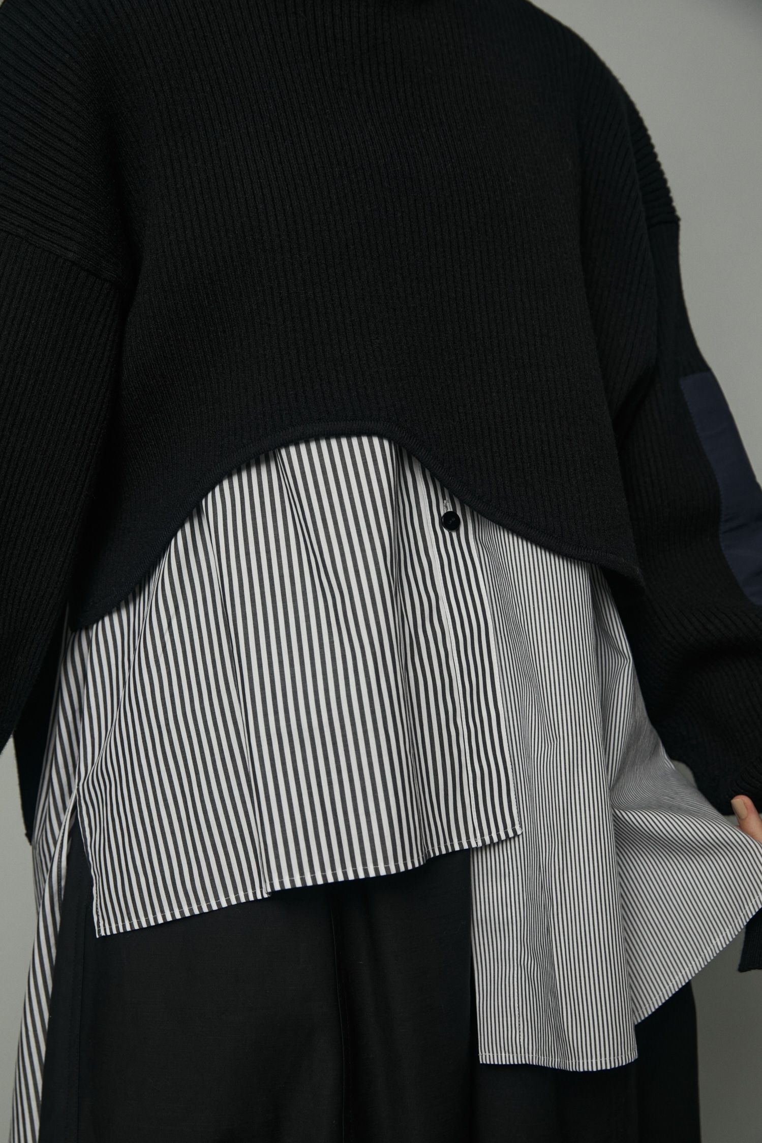 ミリタリーショートトップス  - Miritary short tops 2 - BLACK