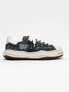 【BLAKEY / ブレイキー】オリジナルソールスニーカー  | OG Sole Graffiti Printed Canvas Low_top Sneaker (BLACK)