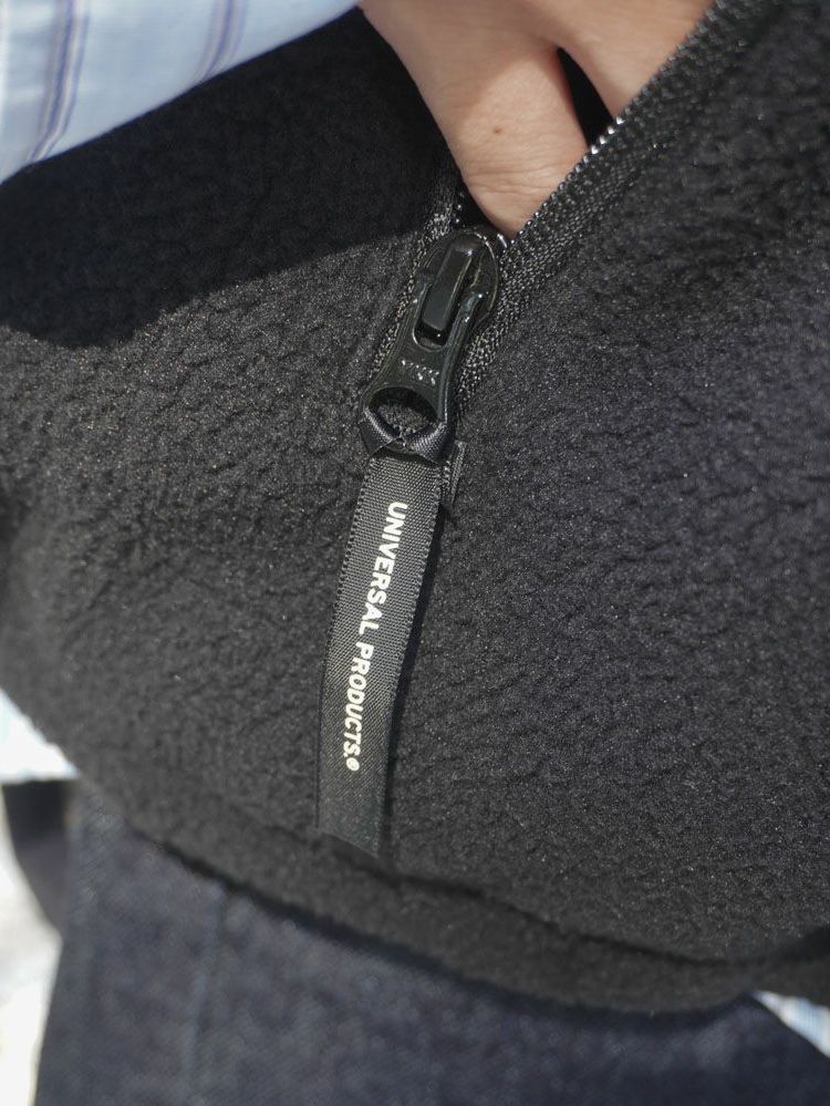 フリースベスト - POLARTEC®︎ FLEECE VEST - BLACK