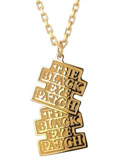 Black Eye Patch コラボレーション ネックレス - GOLD - BEP001