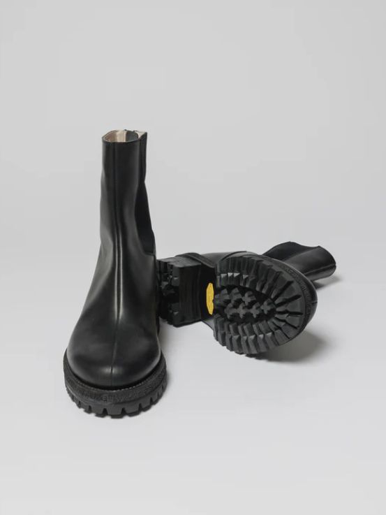 バック ジップ アップ ブーツ - VI-3684-09 - A-BLACK