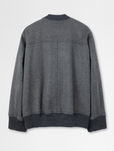 ボンバージャケット | MA-1 BOMBER JACKET IN DOUBLE FACE BEAVER (HEATHER GREY)