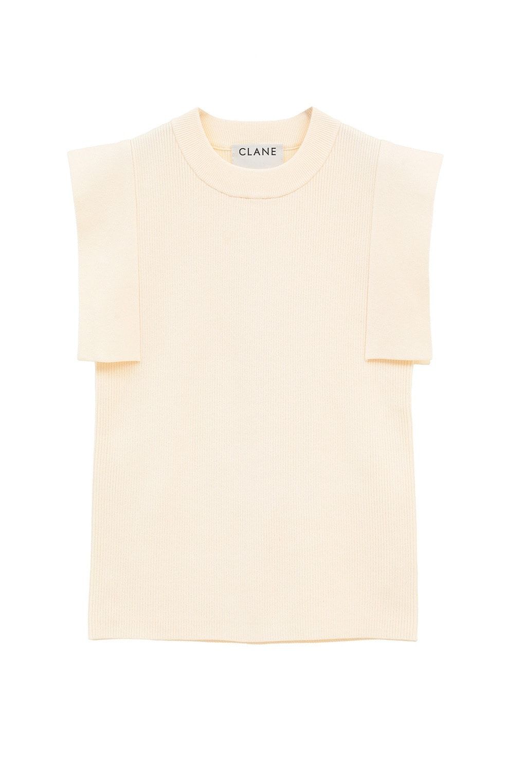 【27AW】 スクエアスリーブニットトップス - SQUARE SLEEVE KNIT TOPS (IVORY)