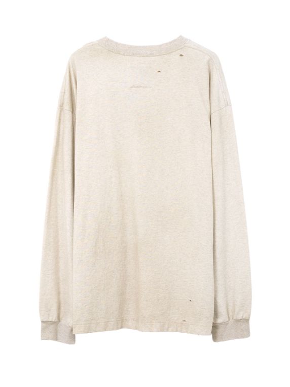 エンベリッシュディストレス カットソー - EMBELLISHDISTRESS LT  GREY