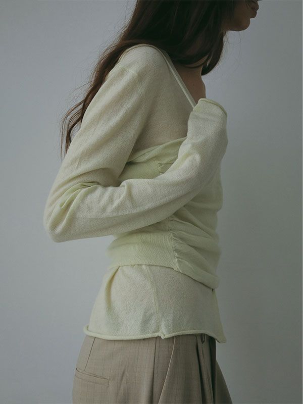 ハイゲージツインニット (YELLOW