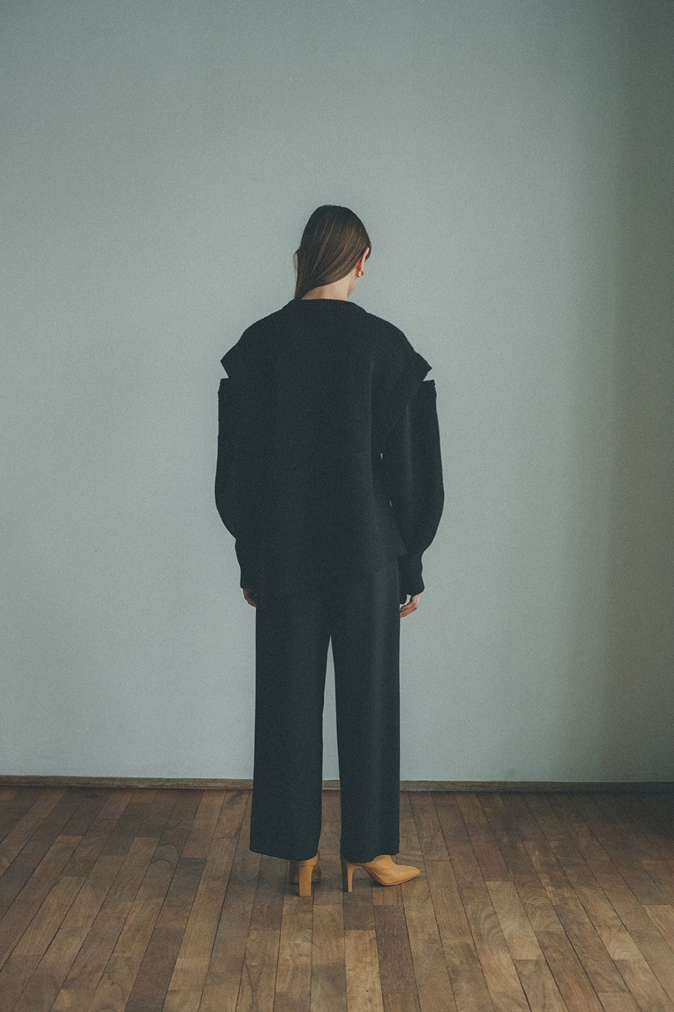 21AW ベーシックタックパンツ -  BASIC TUCK PANTS - BLACK