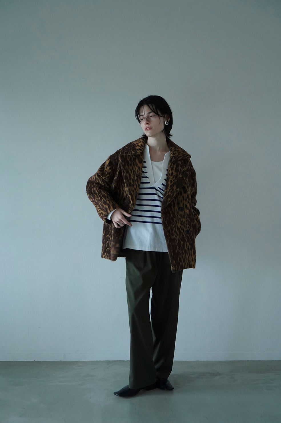 CLANE - オーバー ライン ダブル コート - OVER LINE DOUBLE COAT