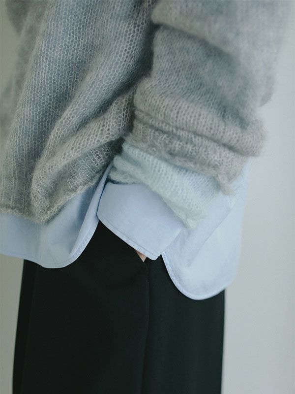 スーパーキッドモヘヤニットプルオーバー - GREY