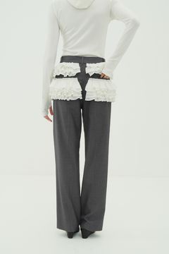 フリルスラックス -  FRILLED SLACKS (GREY)