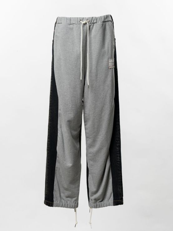 コンバインド スウェット デニム パンツ - Combined Sweat Denim Pants（INDIGO)