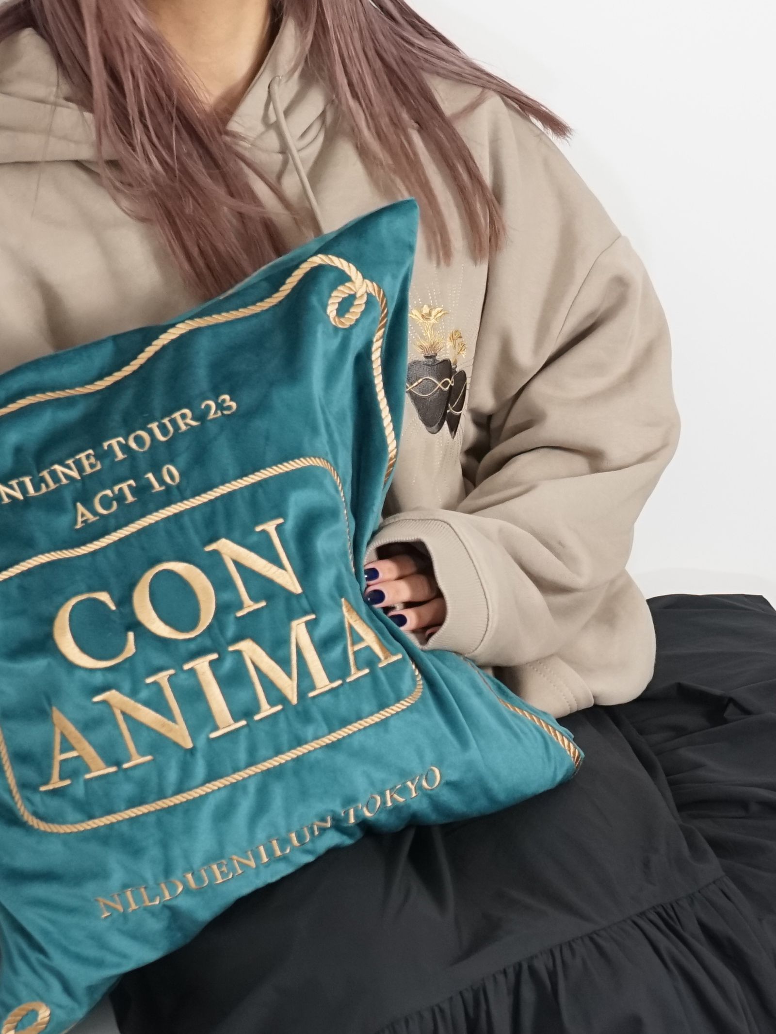 クッションカバー - CUSHION COVER / VELOUR GREEN