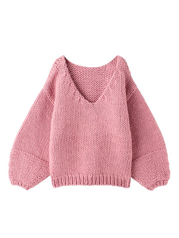 ETRE TOKYO - ボリュームスリーブハンドニットプルオーバー - PINK | ADDICT WEB SHOP