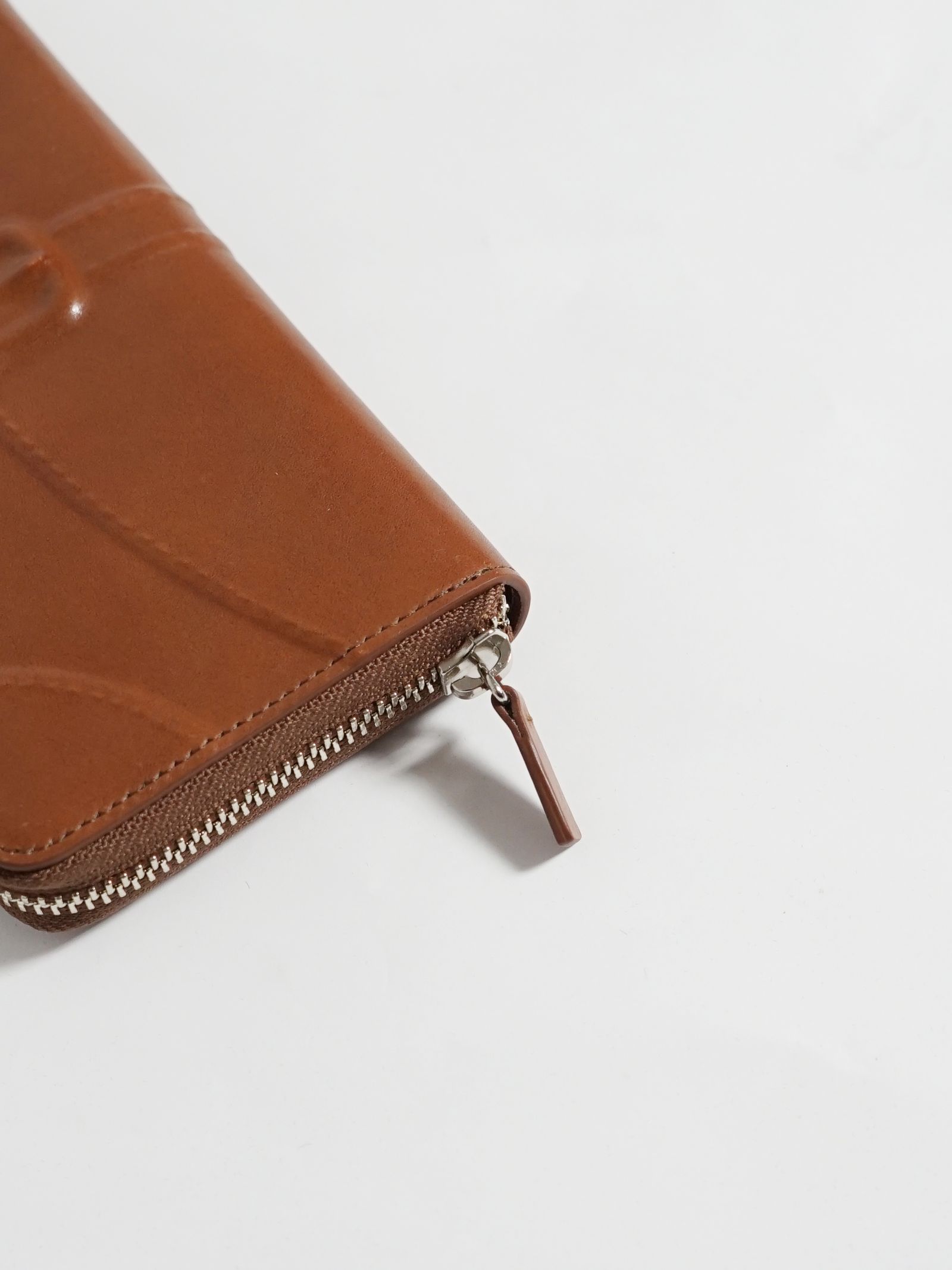 炙り出し長財布 - インビジブル ロングウォレット - BROWN