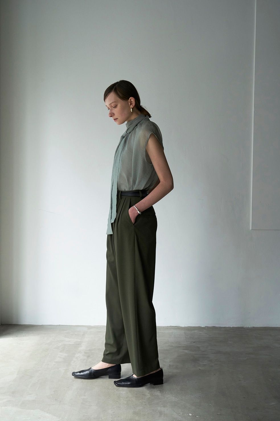 CLANE - 【22AW】ベーシックタックパンツ - BASIC TUCK PANTS