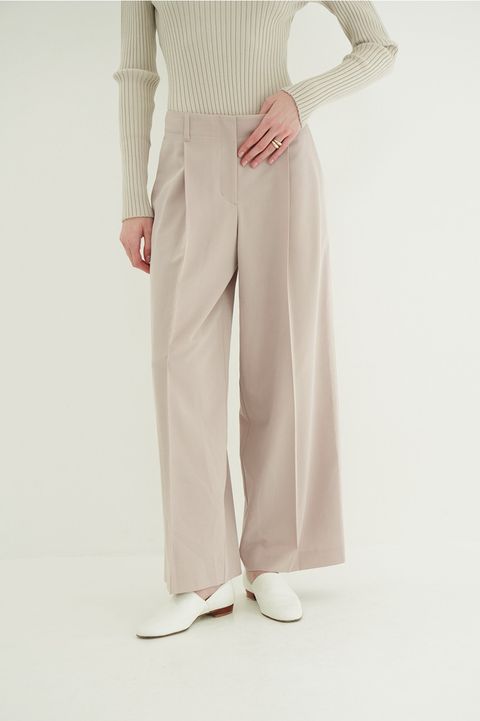 ローウエストタックルーズスラックス -  LOW WAIST TUCKED LOOSE SLACKS(PURPLE)