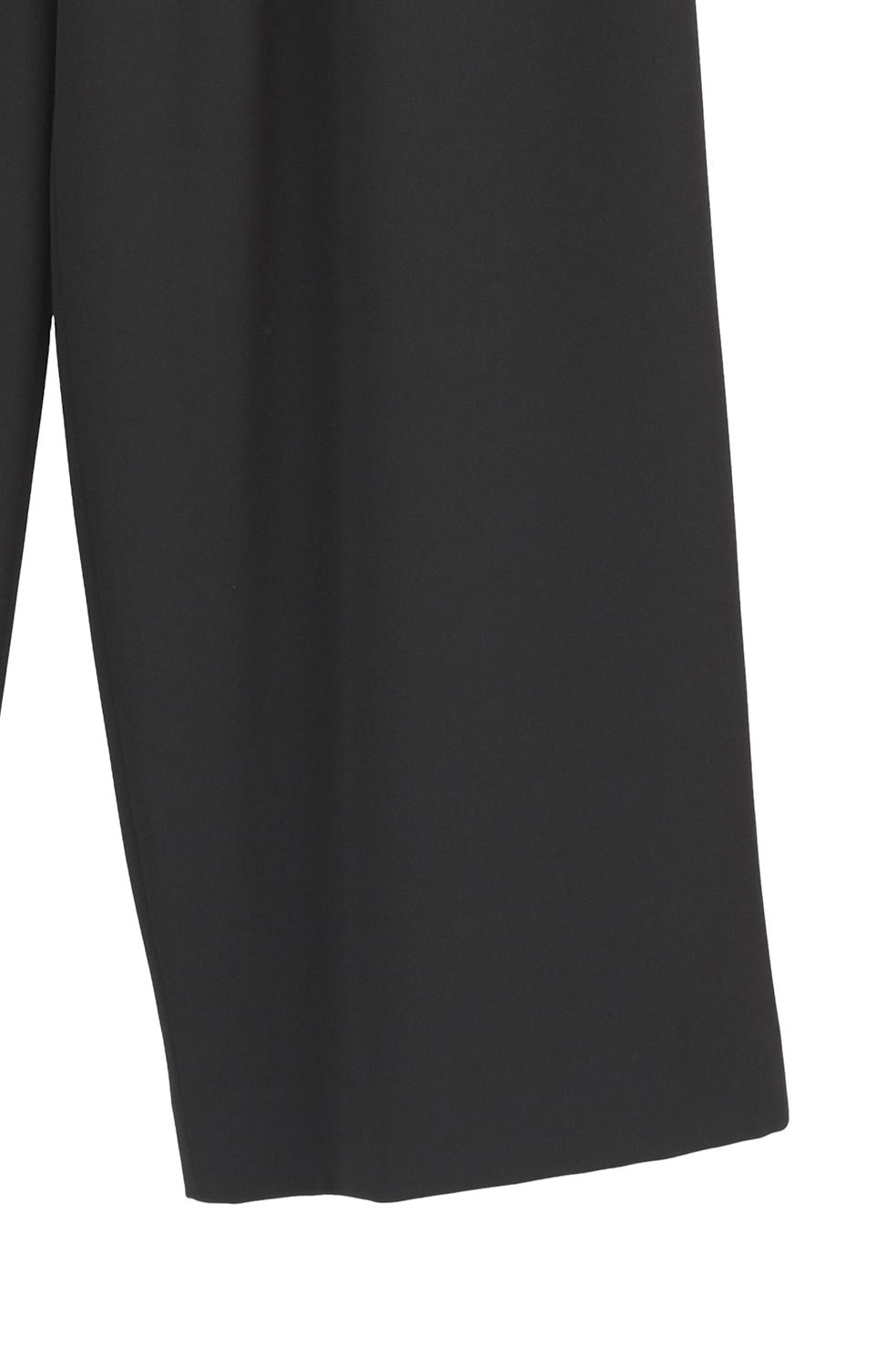 ダブルレイヤード スラックス - W WAIST WIDE SLACKS (BLACK)