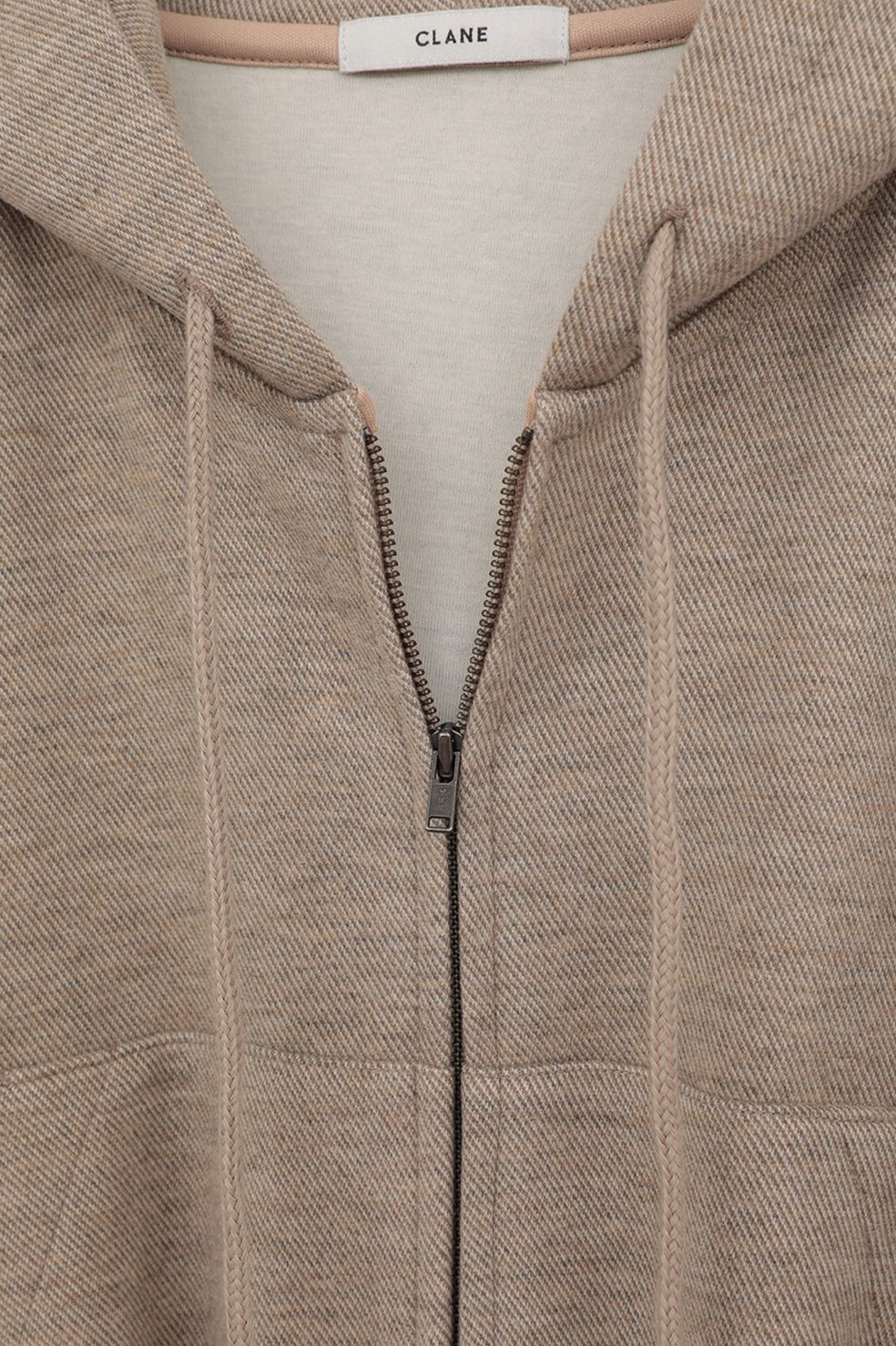 フード付きスウェットオールインワン - HOODED SWEAT ALL IN ONE BEIGE