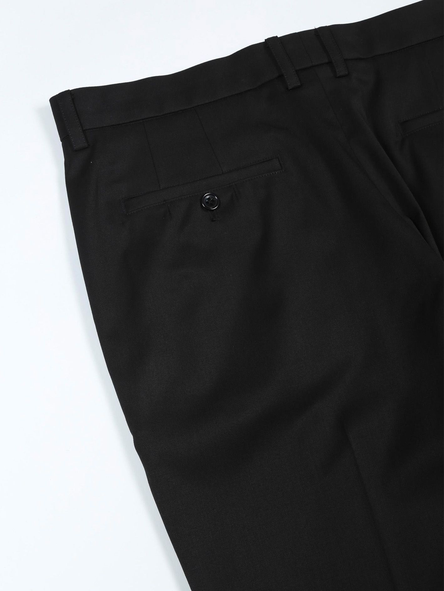 T/Rギャバストレッチフロントスリットフレアパンツ - Slit Flare Pants - BLACK