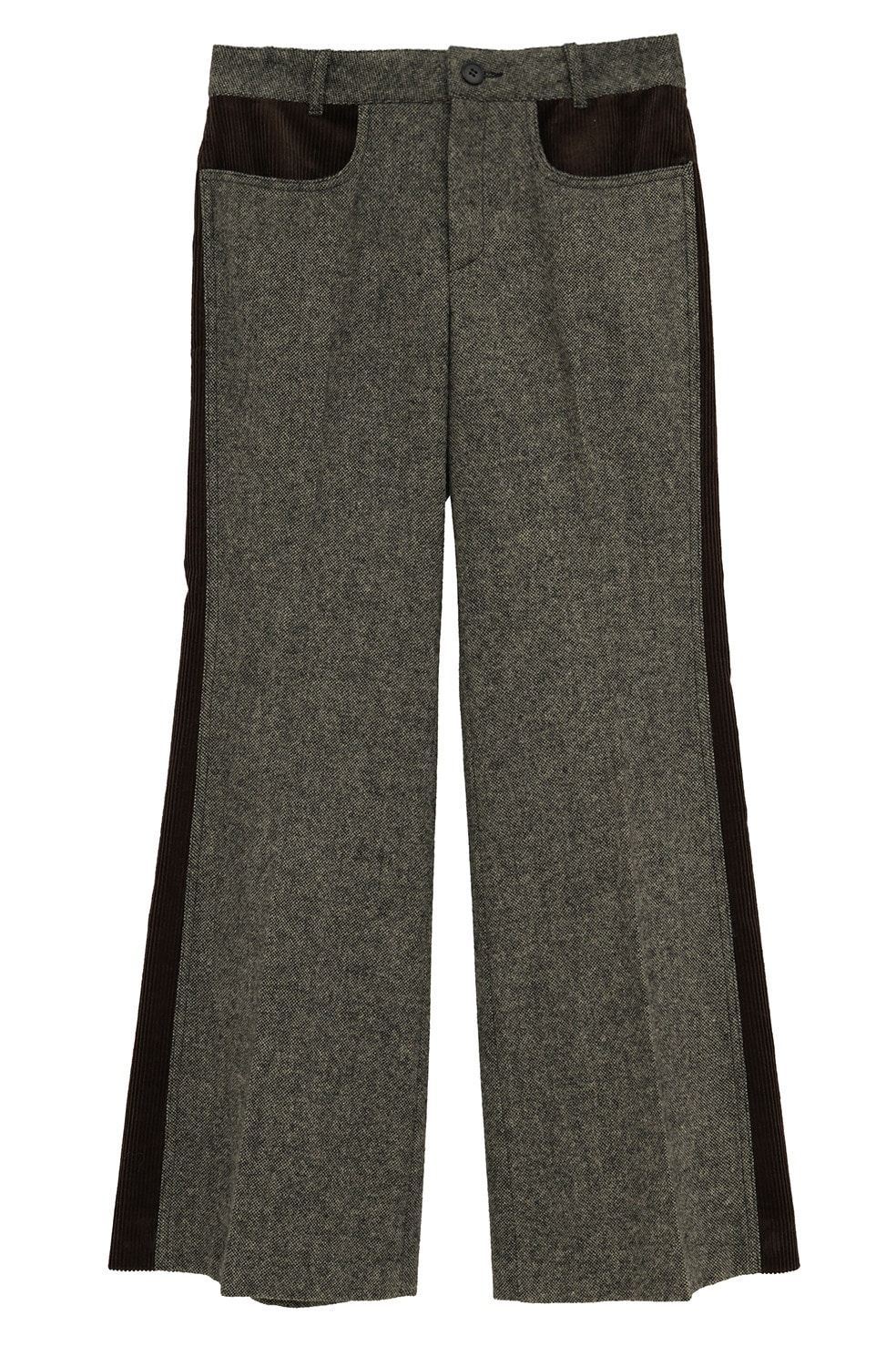 コーデュロイパネルメランジパンツ - CORDUROY PANEL MELANGE PANTS (MIX)