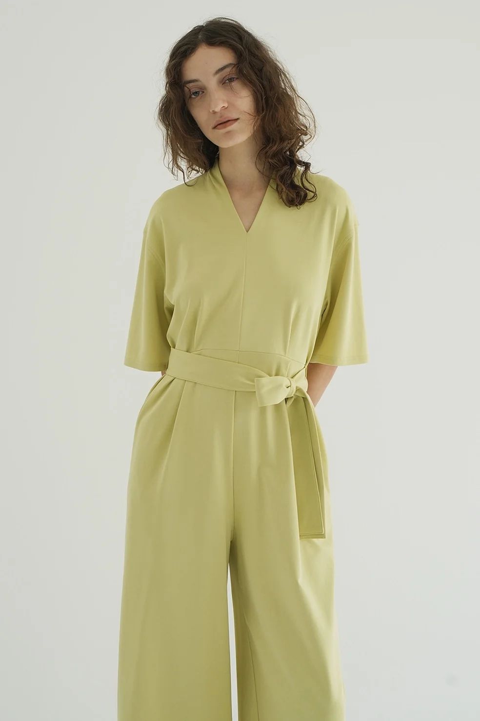オールインワン - STAND COLLAR LOOSE ALL IN ONE - MINT