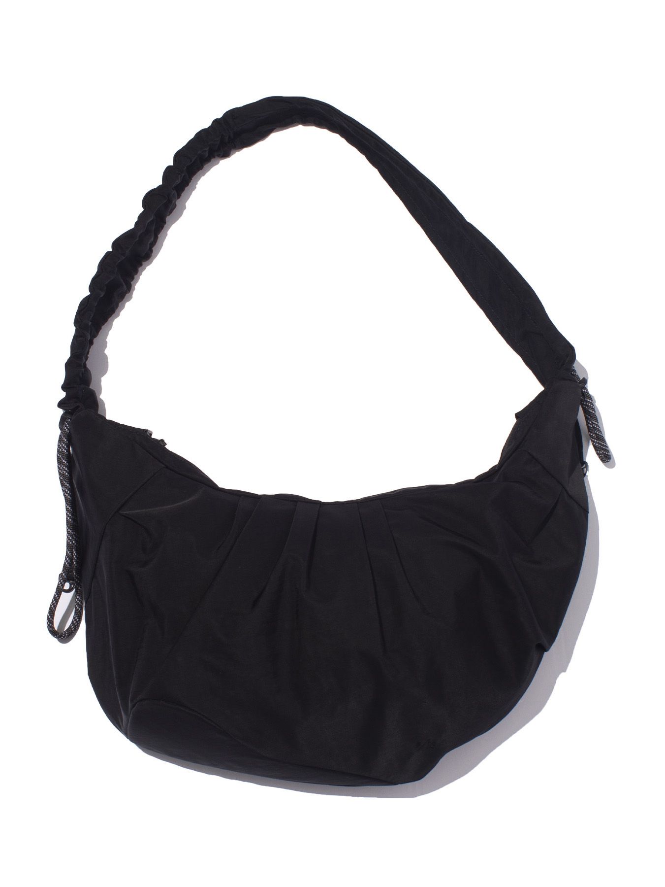 テクスチャード ツイル ボディバッグ  / TEXTURED TWILL BODY BAG （BLACK)