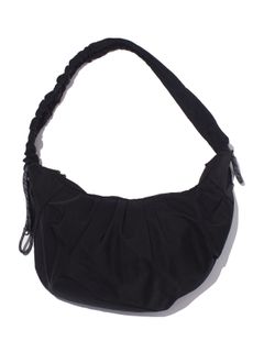 テクスチャード ツイル ボディバッグ  / TEXTURED TWILL BODY BAG （BLACK)