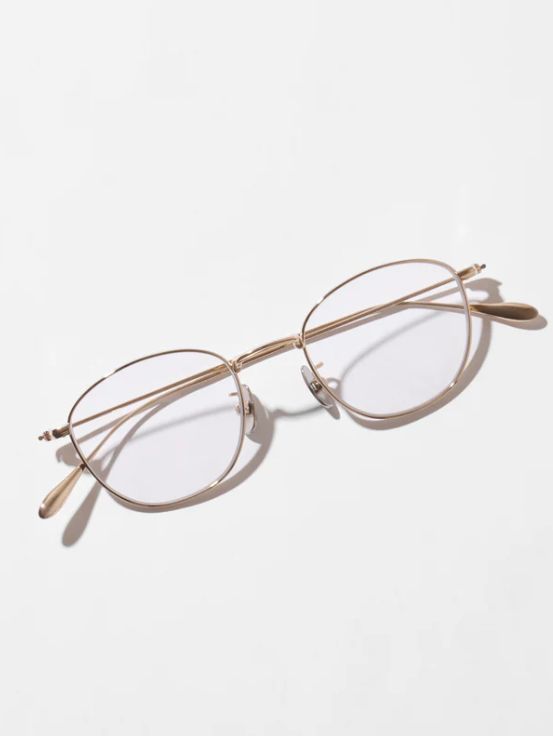 KOUGETSU（キョウゲツ） #3. CHAMPAGNE GOLD × CLEAR to D.GREY (調光モデル) メガネ / サングラス