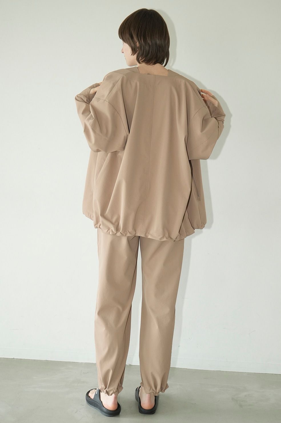 CLANE - ラッシュガード ジャケット- NO COLLAR RASH GUARD JACKET - BEIGE | ADDICT WEB SHOP