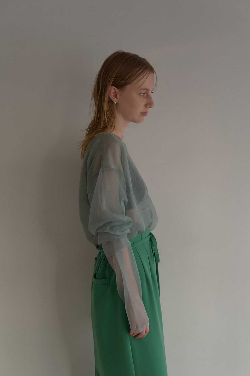 ダブルレイヤード ニット - DOUBLE LAYERED KNIT - MINT